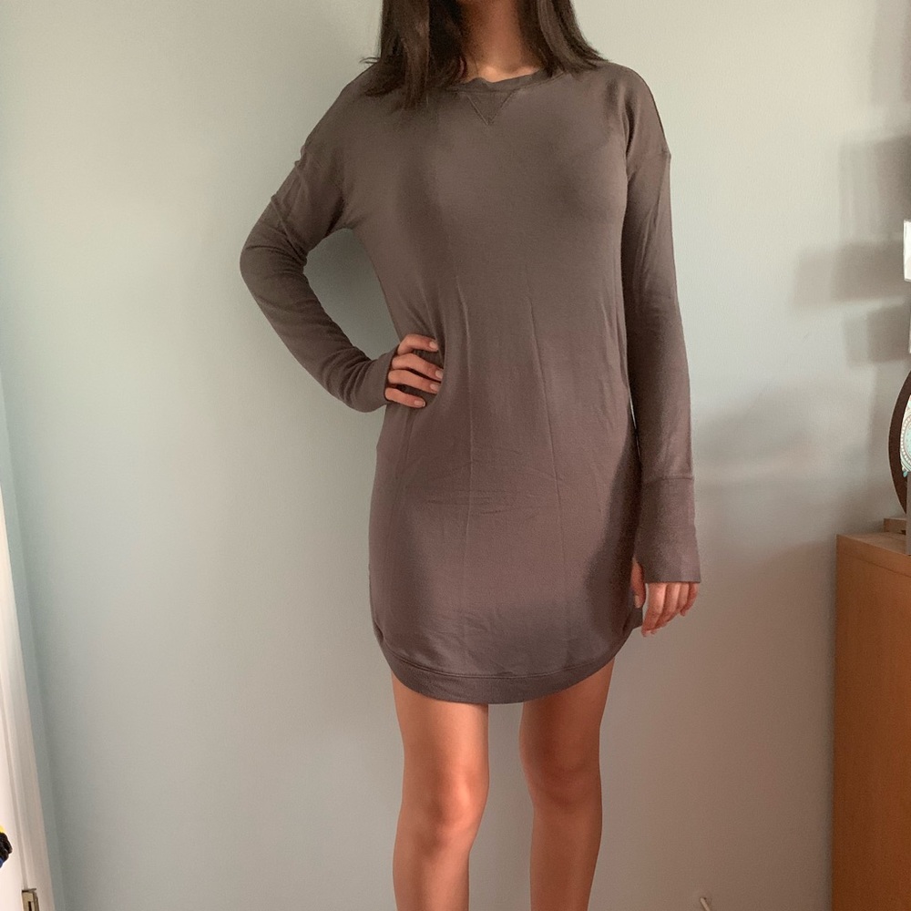 Athleta Barre Sweatshirt Dress